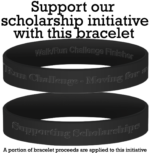 The black wristband supports our scholarship initiative