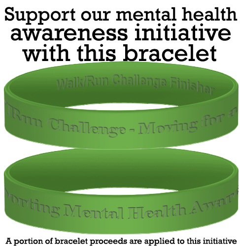 The green wristband supports our mental health awareness initiative 