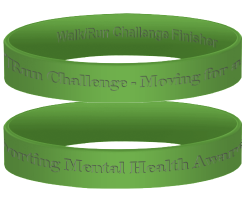Mental health awareness wristband