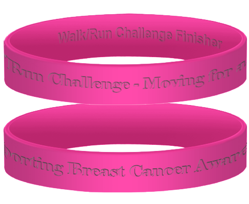 Breast cancer awareness wristband